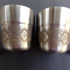 Havana Stainless Steel Coffee Tea Water Mugs Cups Travel 6-8 ounce Rare